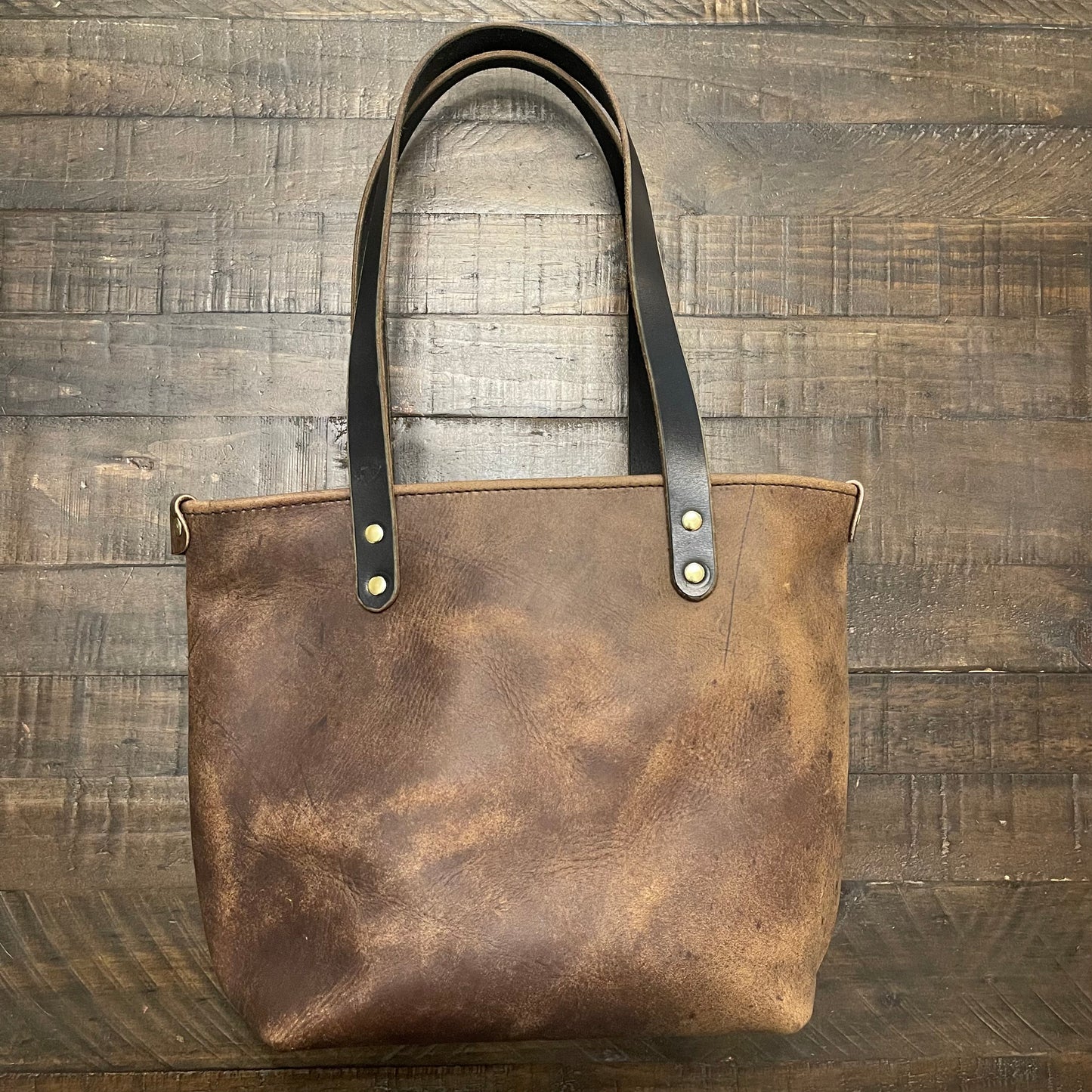 Crazy Horse Leather Tote Bag