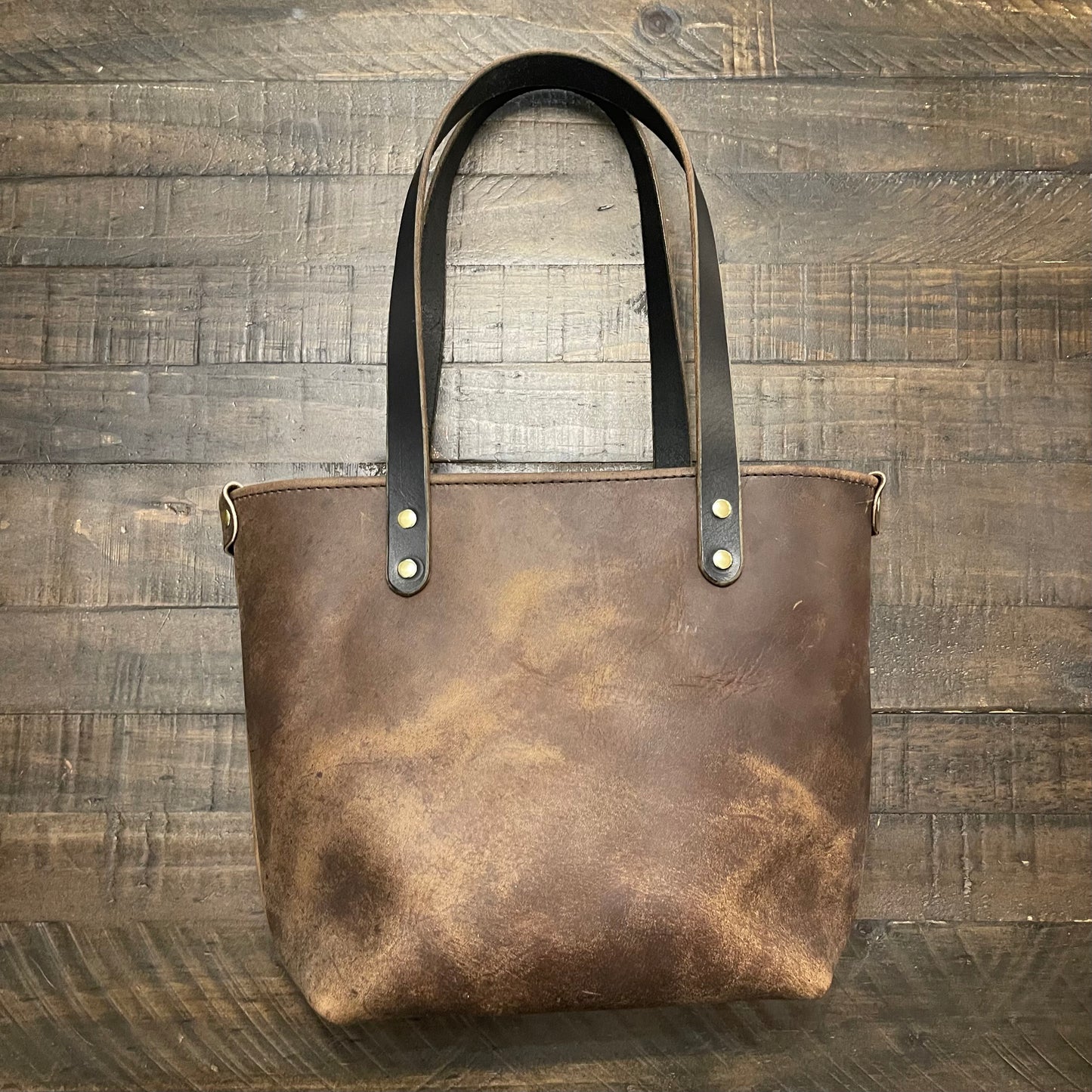 Crazy Horse Leather Tote Bag